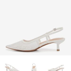Kelly & Katie Bridal Lace Slingbacks